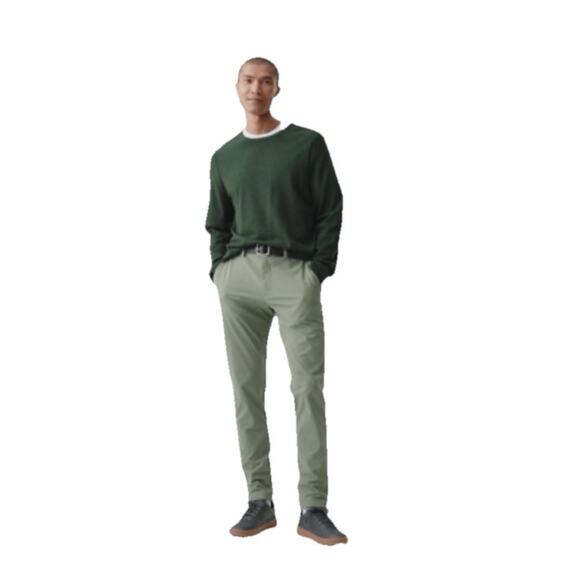 Lululemon ABC Pant Mens 31 Army Green Classic Fit Warpstreme Chino Performance - Picture 1 of 8